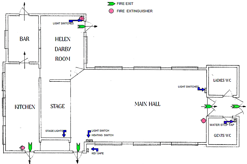 Lowsonford Village Hall plan